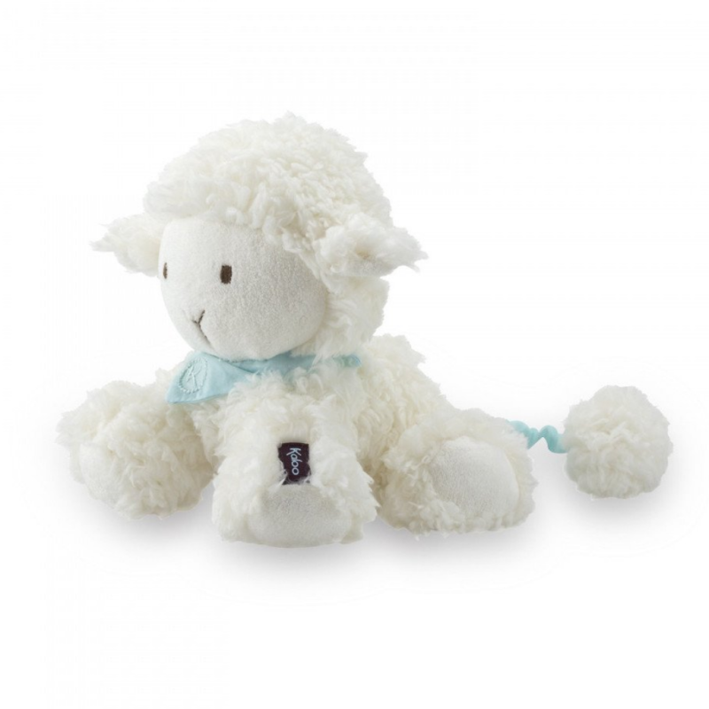  les amis vanille mouton boîte à musique blanc 